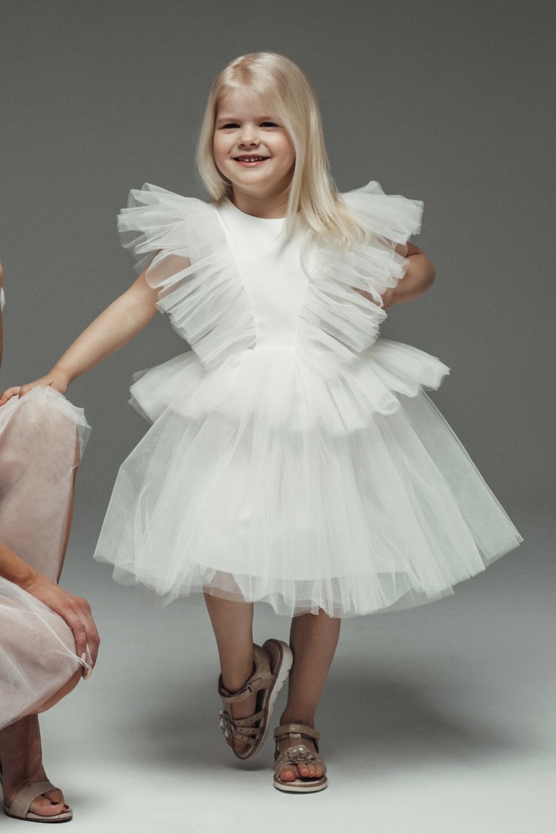 "Mini Swan" girl's tulle dress – photo 13