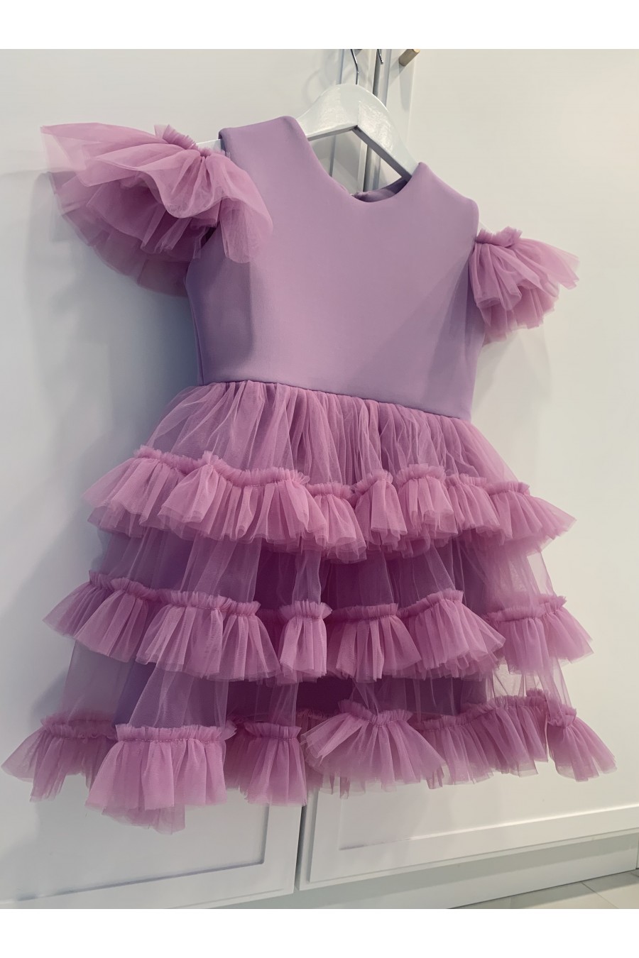 ,,Mini Lavander" mergaitės tiulinė suknelė