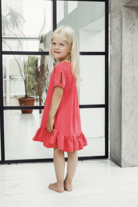 „Mini casual“ koralinė suknelė
