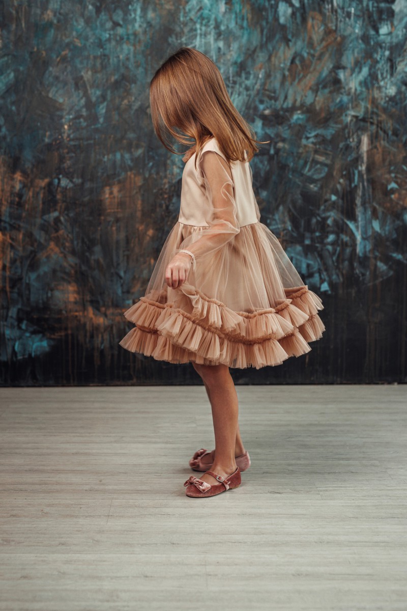 "Mini Ana" girl's tulle dress – photo 3