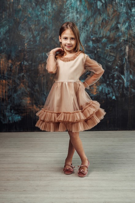 "Mini Ana" girl's tulle dress