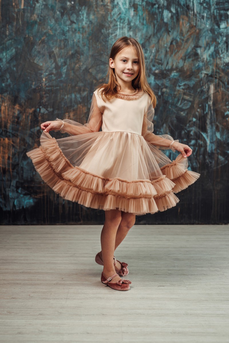 "Mini Ana" girl's tulle dress – photo 2