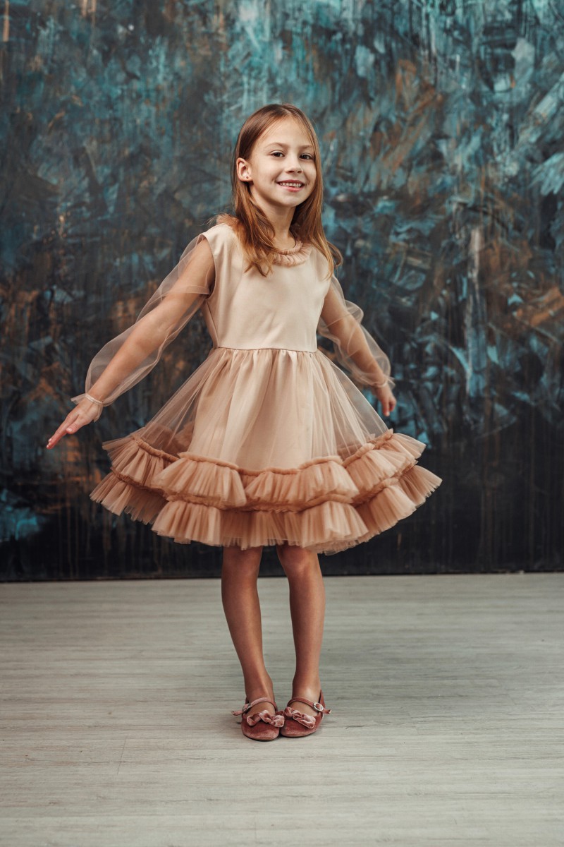 "Mini Ana" girl's tulle dress – photo 4