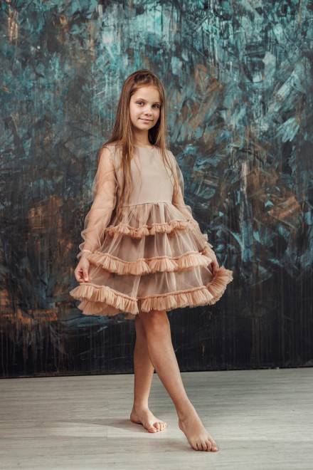 „Mini impressive“ mergaitės tiulinė suknelė – kitas vaizdas