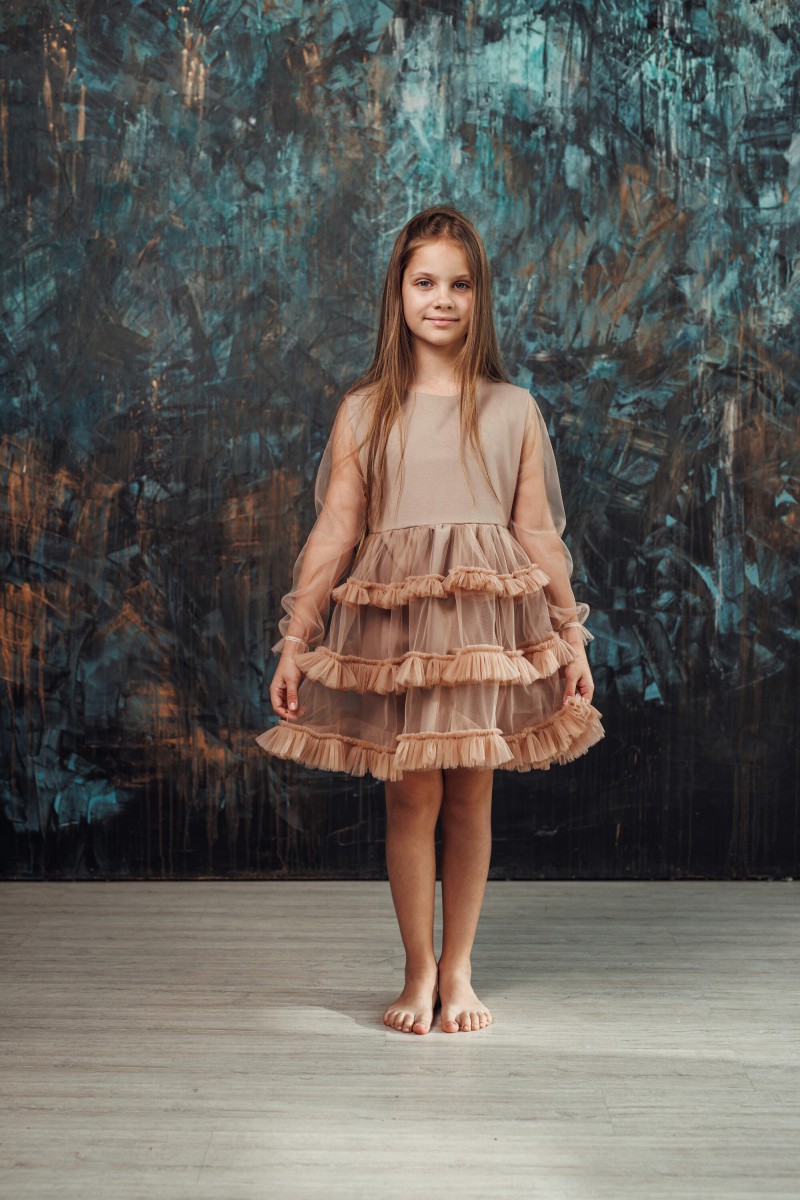 "Mini impressive" girl's tulle dress – photo 3