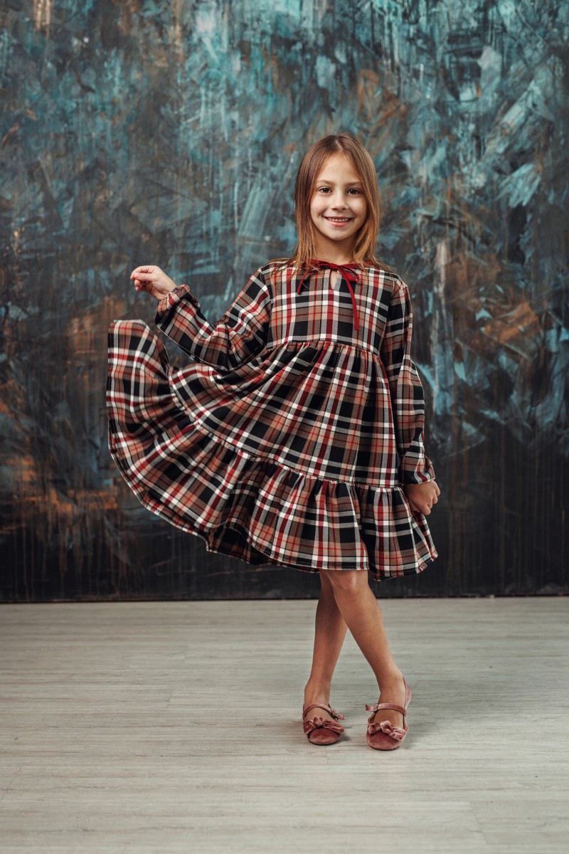 "Mini chocolate" girl's dress – photo 4
