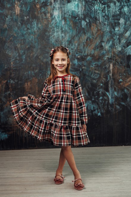 "Mini chocolate" girl's dress