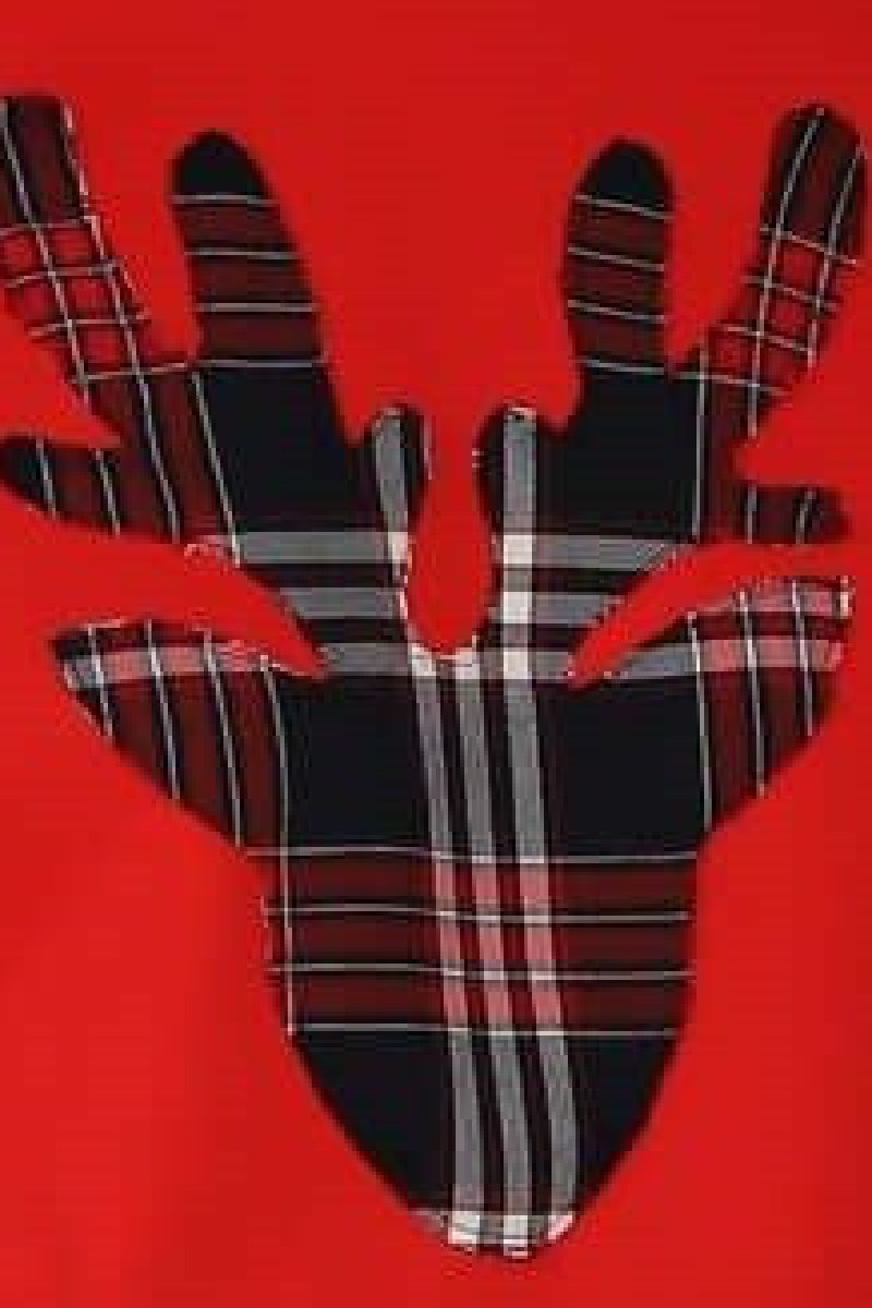 Christmas dress with a checked reindeer – photo 3