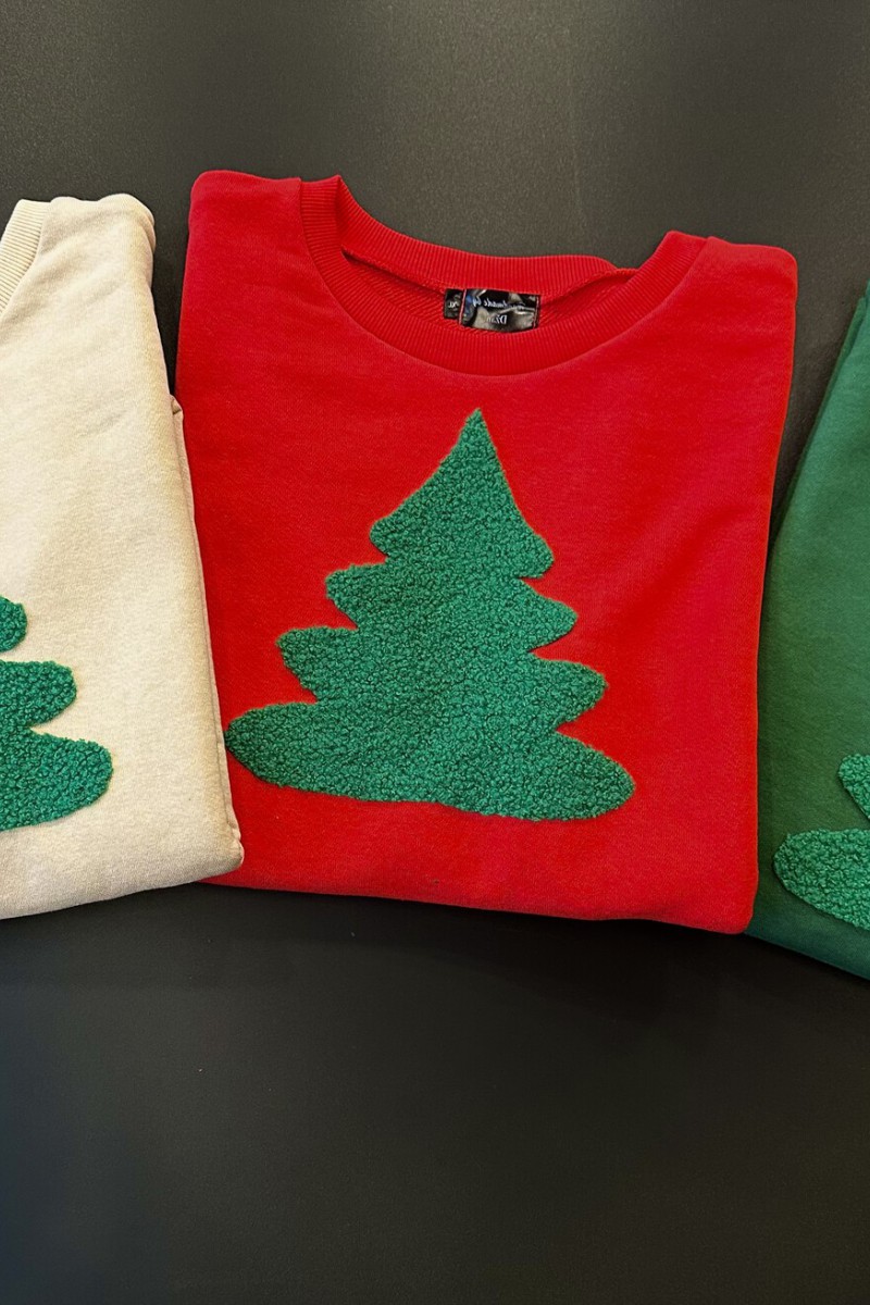 Children's Christmas jumper with a Christmas tree
