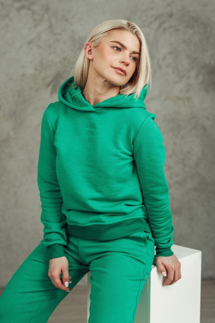 Green DZAN sweatshirt with the slogan Sun.Sea.You.