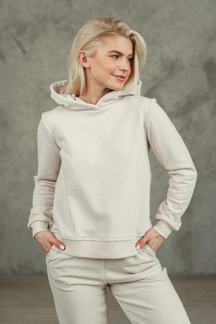 Light DZAN sweatshirt with the slogan Sun.Sea.You.