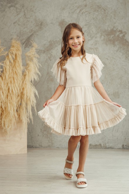 "Mini Luna" girl's tulle dress – another view