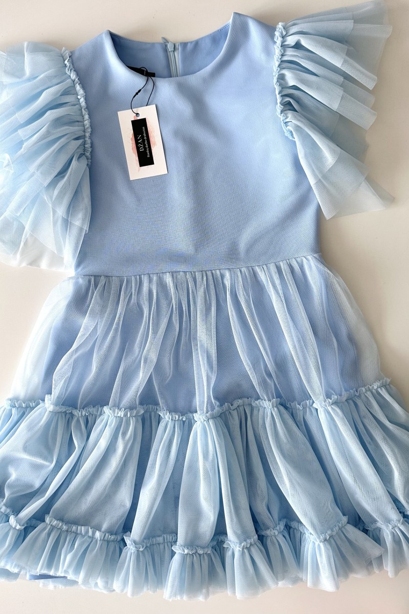 "Luna" white tulle dress – photo 9