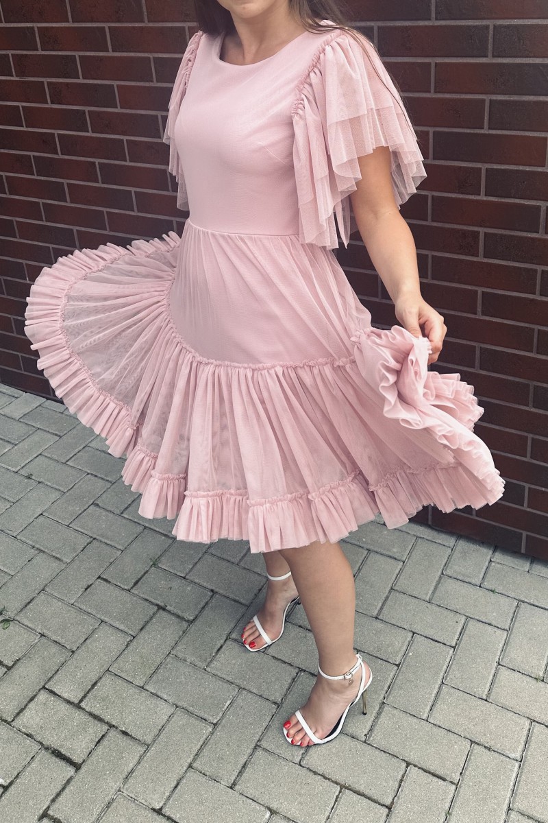 "Luna" white tulle dress – photo 12