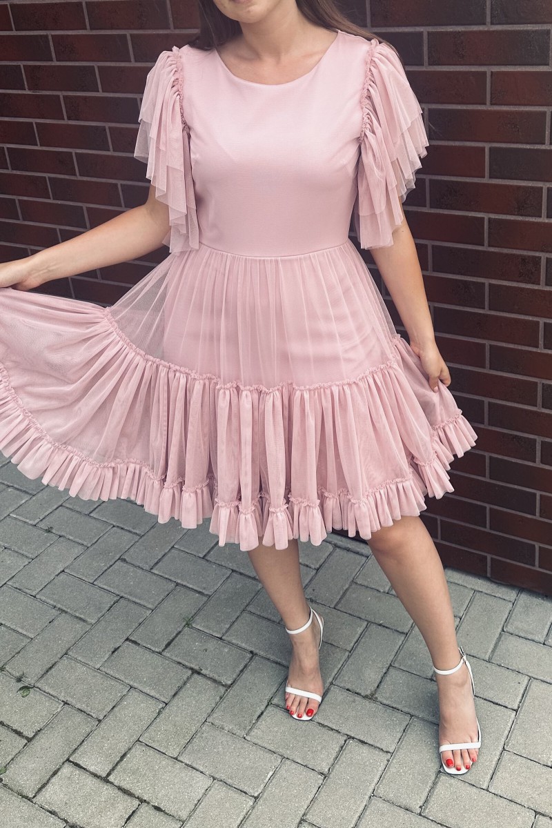 "Luna" white tulle dress – photo 14