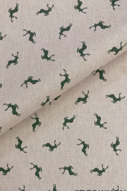 Tablecloth with green deer
