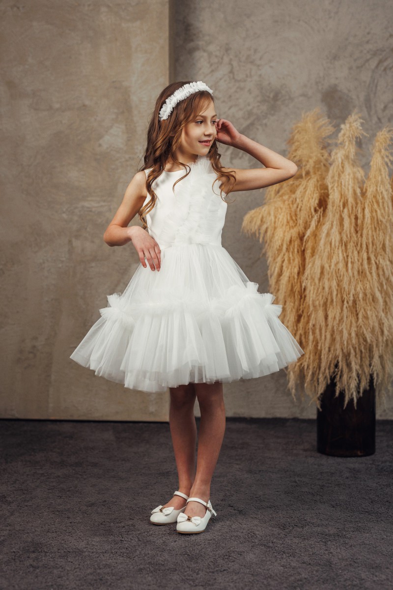 "White flower" tulle dress