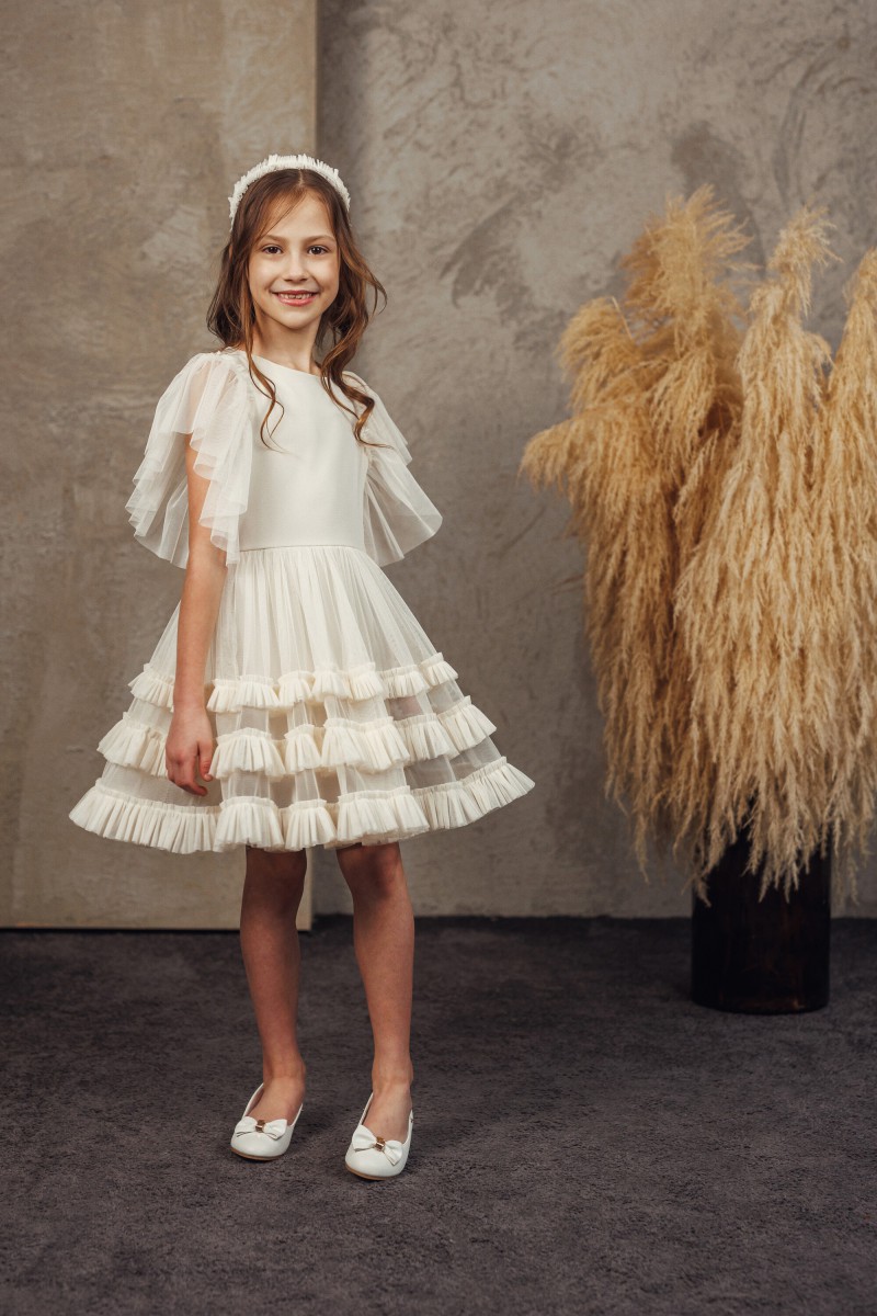 "Mini milky" tulle dress