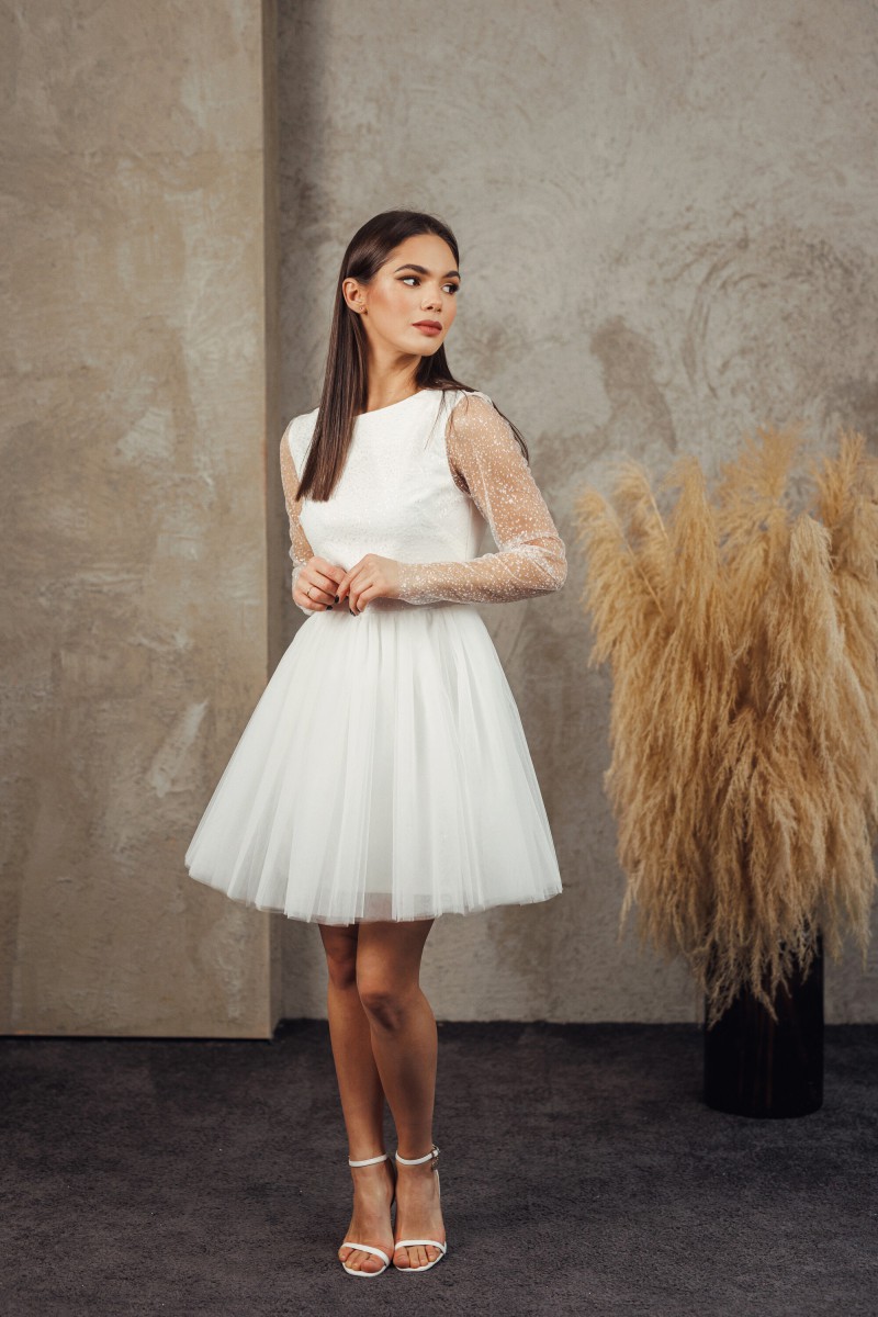 "Crystal" tulle dress