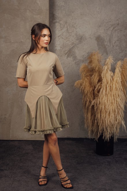 "Chloe green" tulle dress