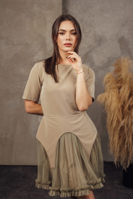 „Chloe green“ tiulinė suknelė – kitas vaizdas