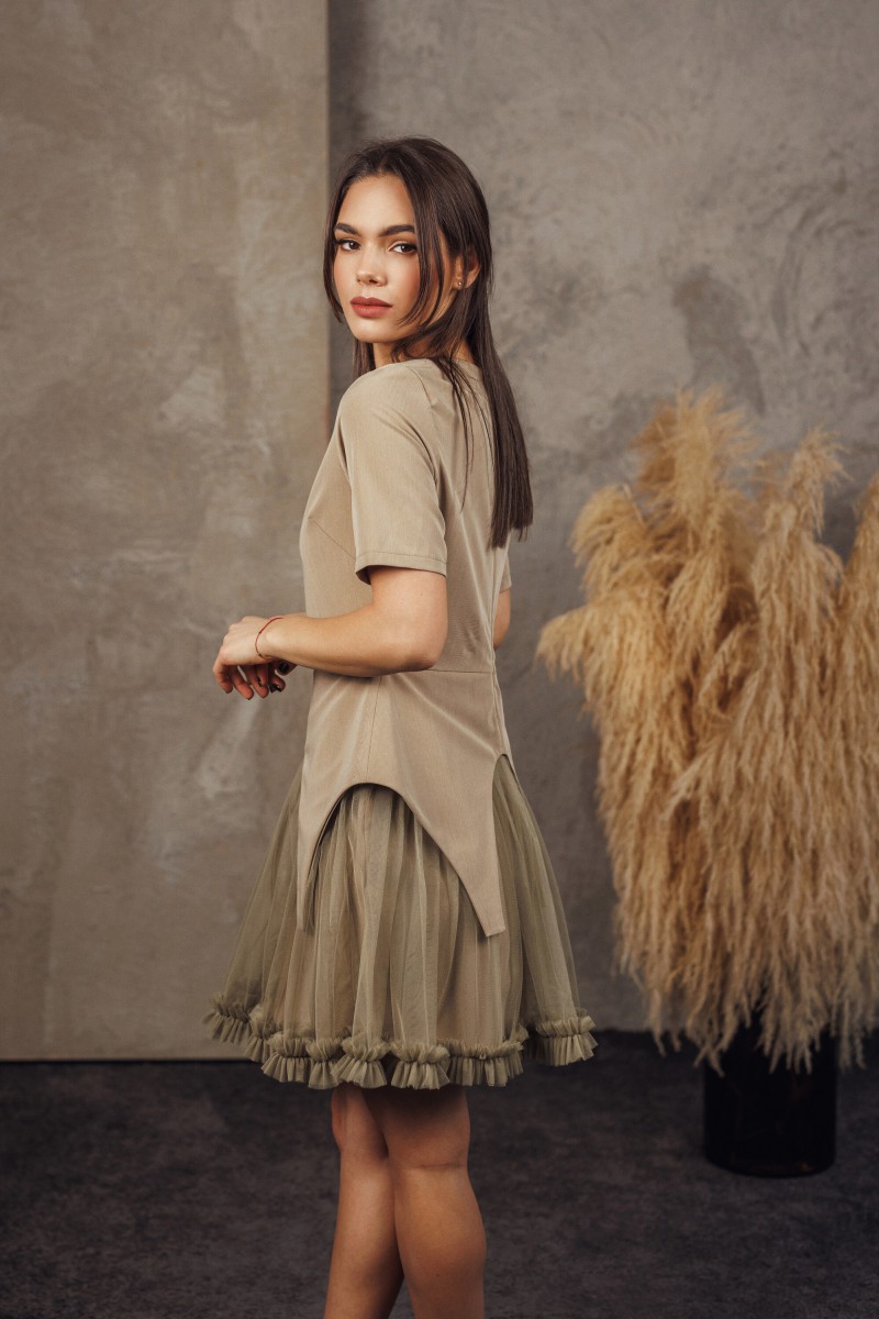 "Chloe green" tulle dress – photo 4