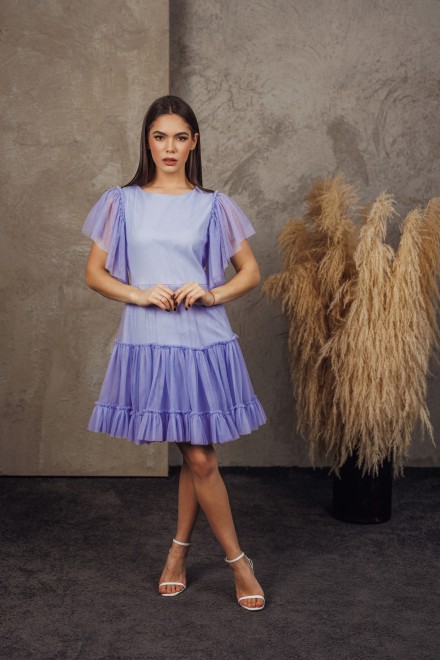 "Luna" blue tulle dress – another view
