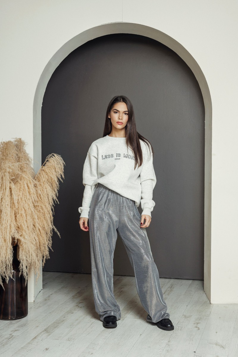 "Silver sparkle" trousers – photo 3