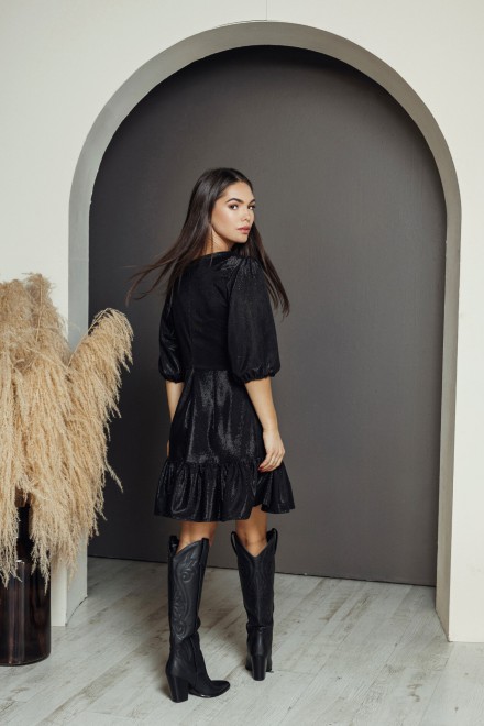 "Black glitter" dress – another view