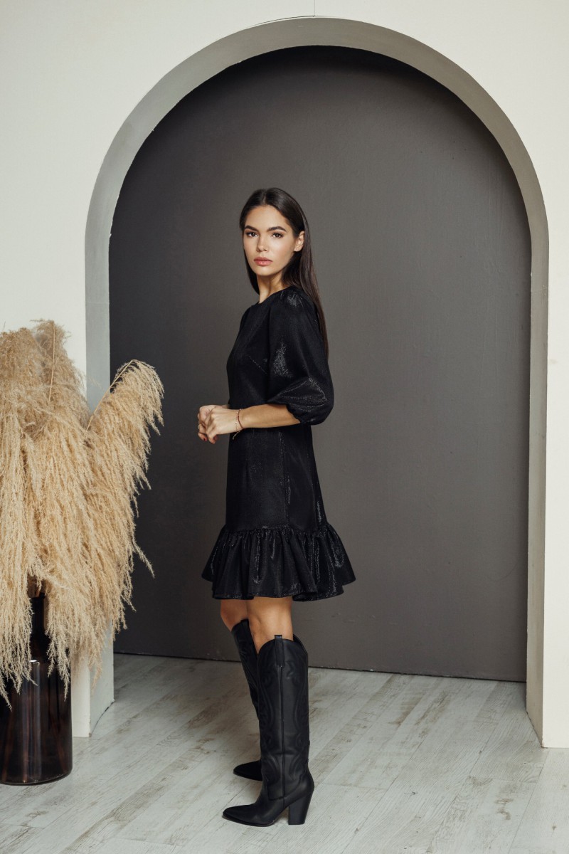 "Black glitter" dress – photo 3