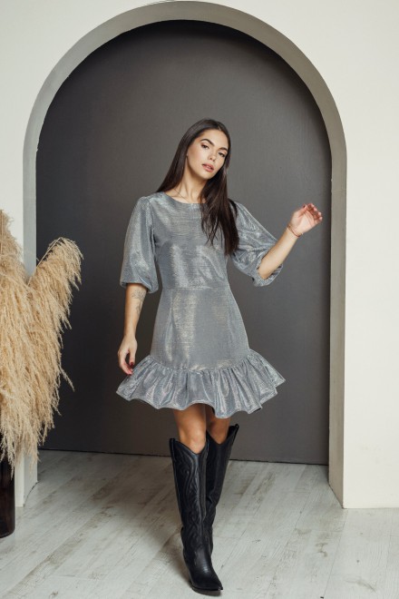"Silver glitter" dress