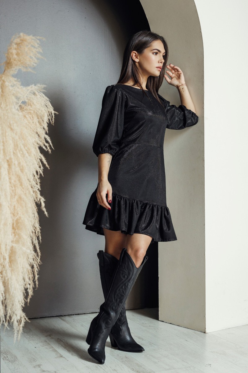 "Black glitter" dress – photo 4