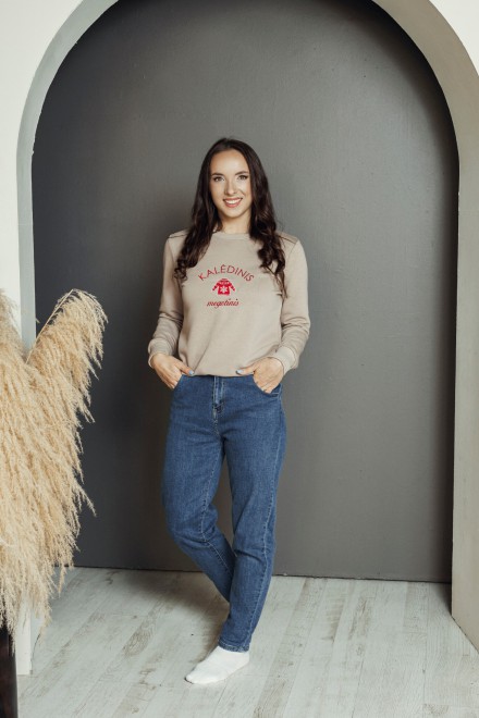 Women's Christmas jumper, cocoa