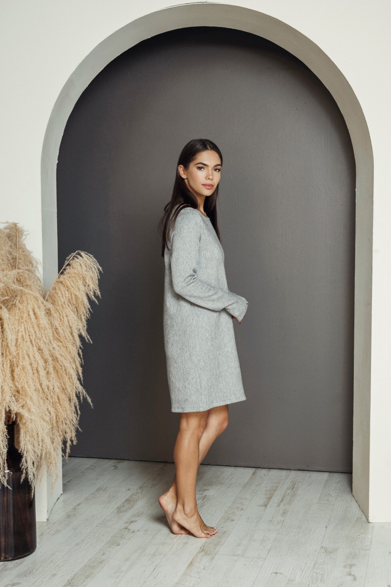 "Warmth and cosiness" grey dress – photo 2