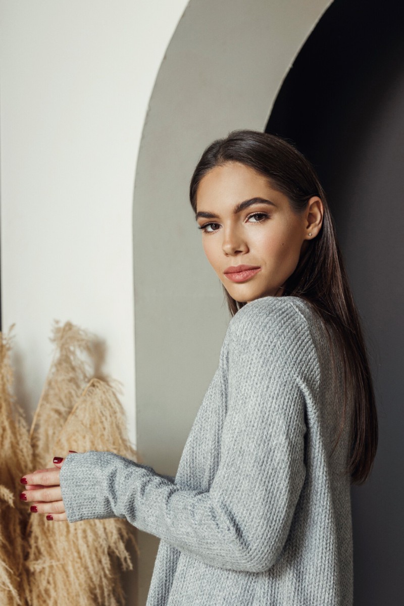 "Warmth and cosiness" grey dress – photo 4