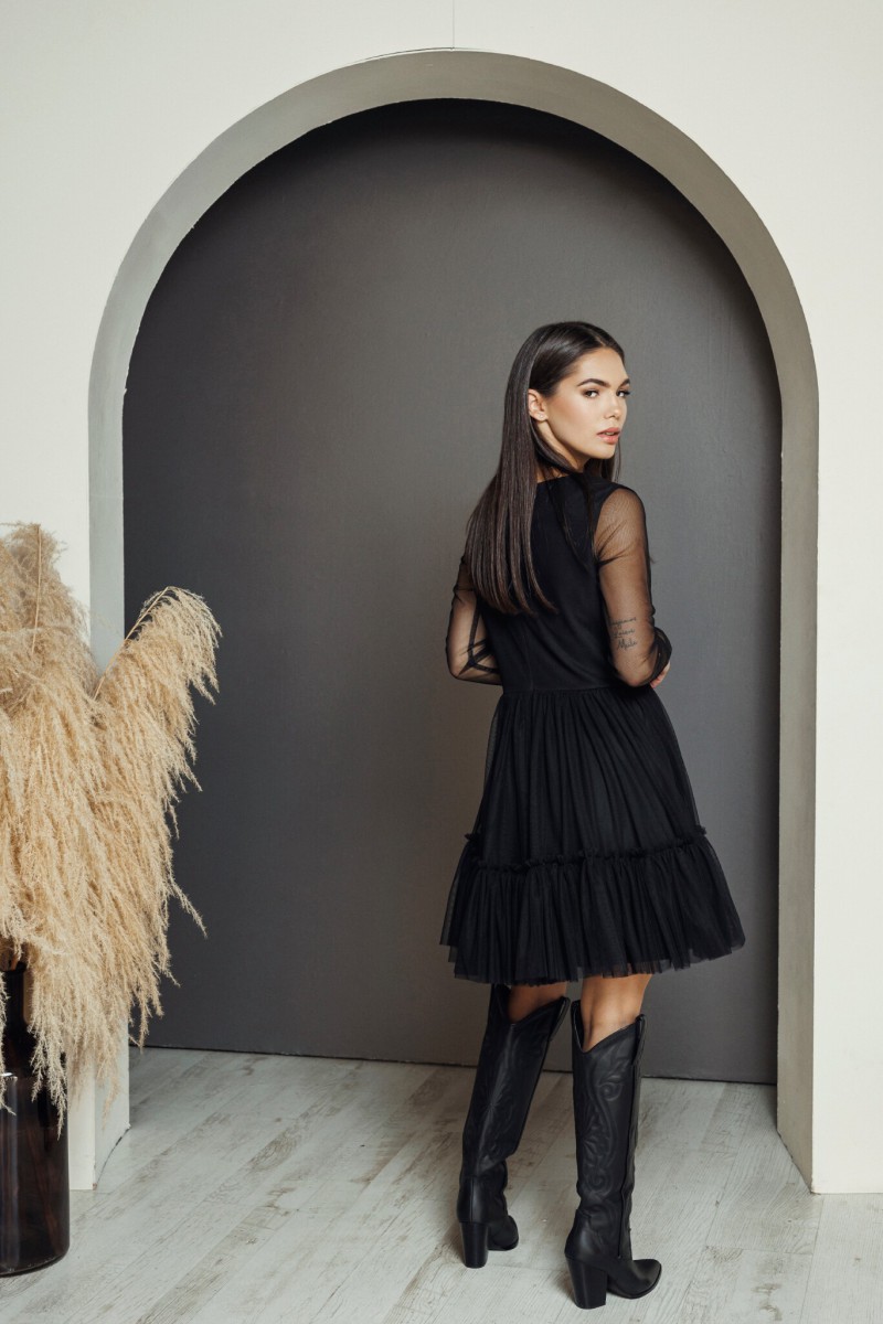 "Black classic" tulle dress – photo 3