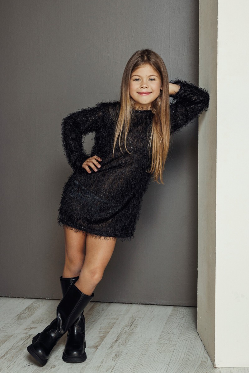 Fluffy black girl's dress – photo 2