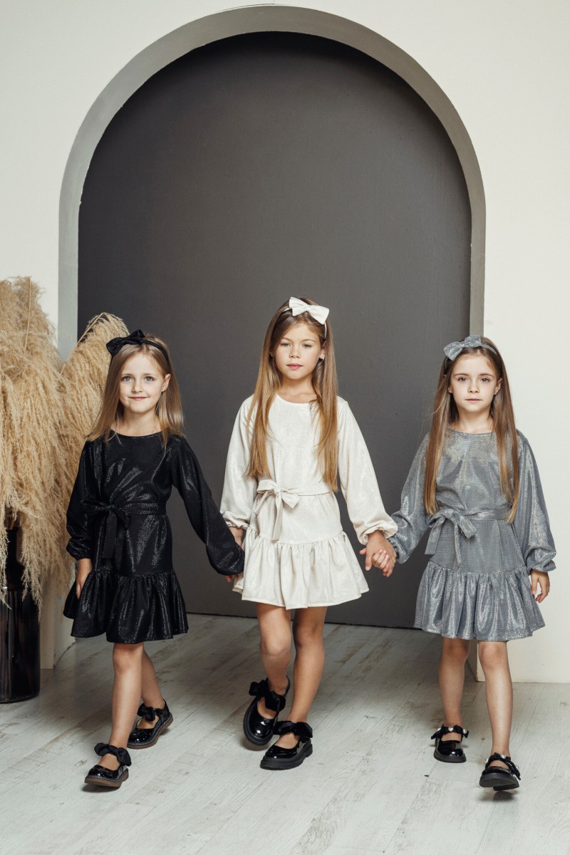 "Mini silver shiny" girl's dress – photo 2