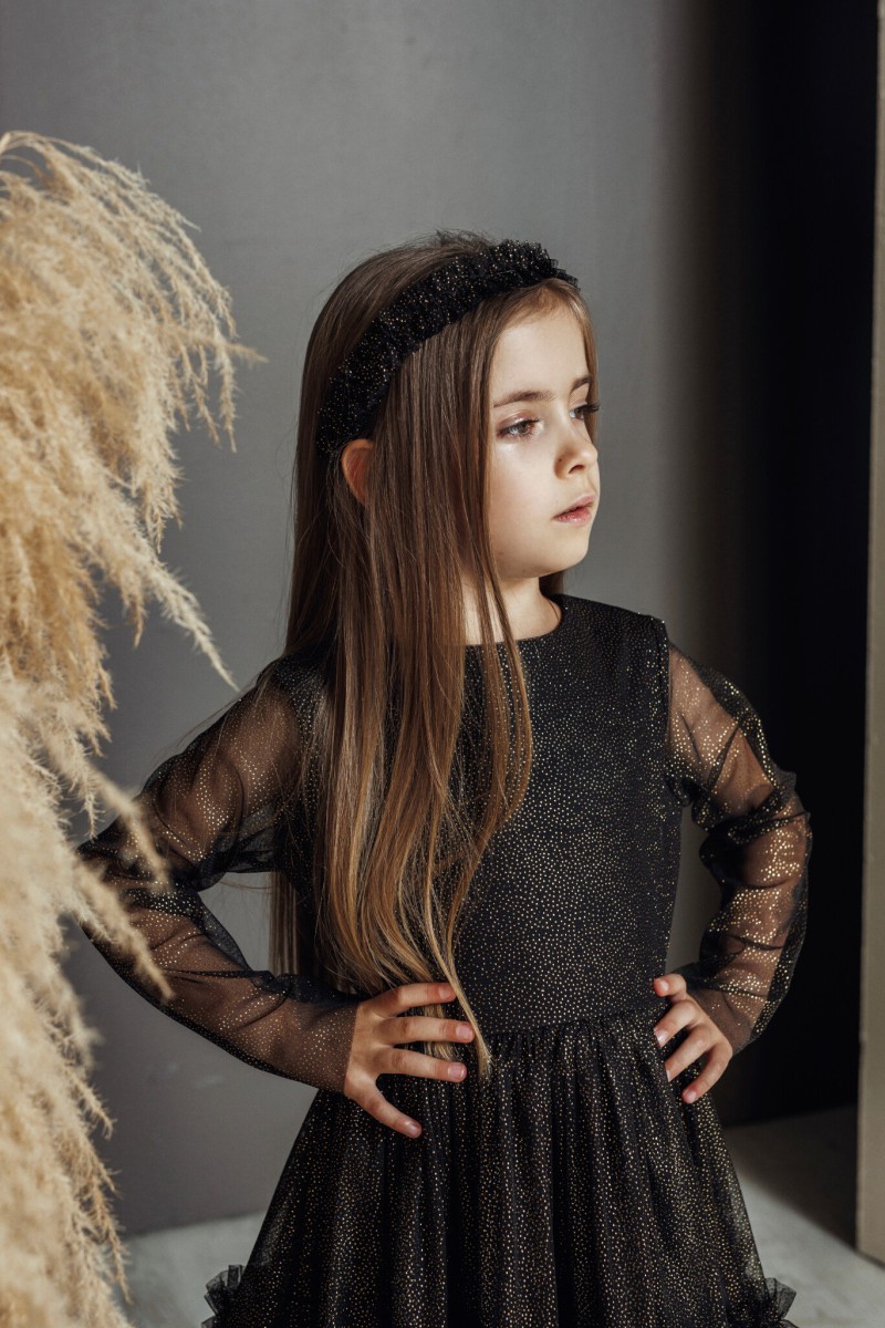 "Mini black spangle" tulle dress – photo 4