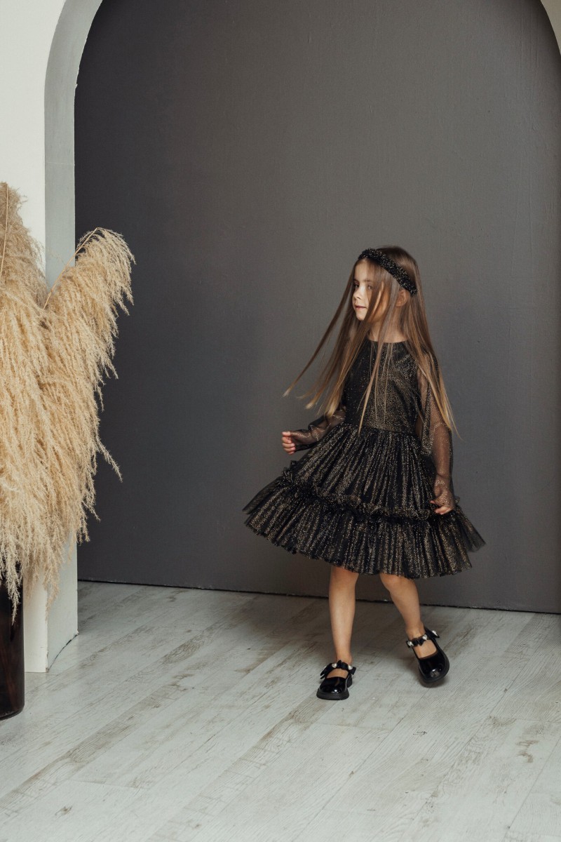 "Mini black spangle" tulle dress – photo 3
