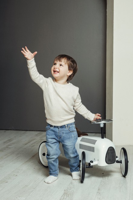 Boy's sand knitted jumper