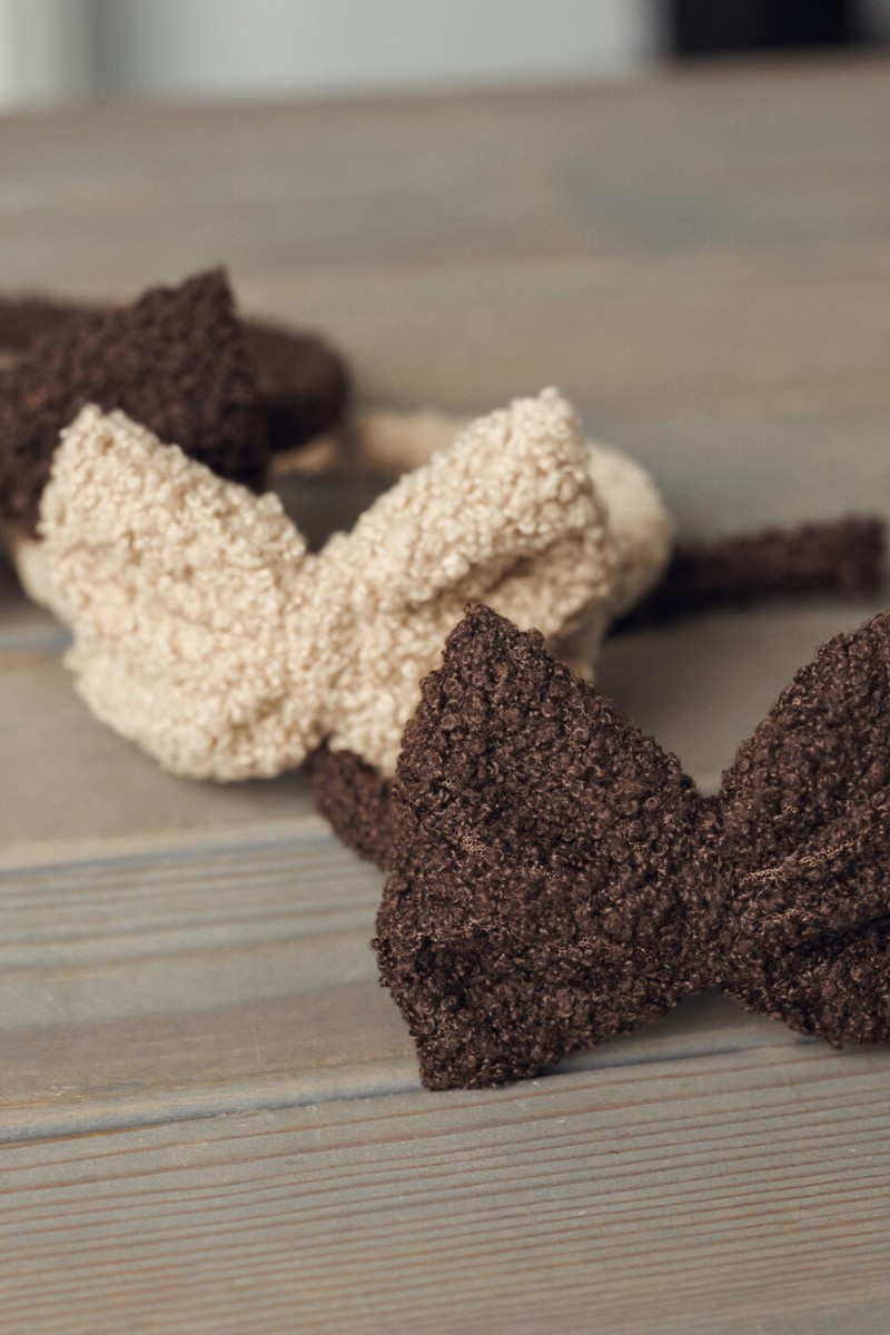 Soft Rudolf headband with a bow