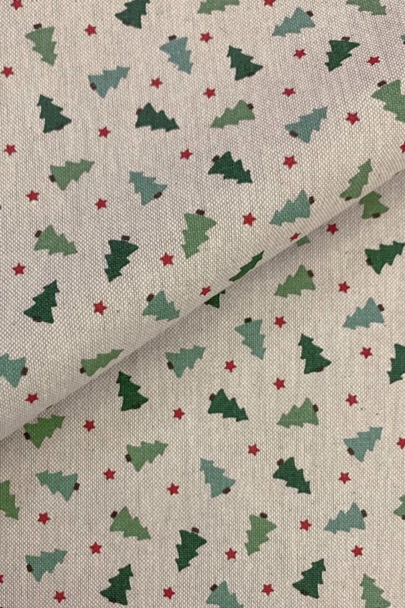 Tablecloth with Christmas trees