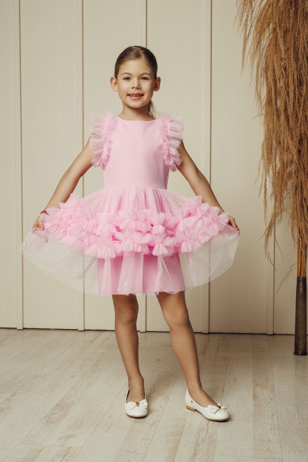 "Lilac cloud" tulle dress – another view