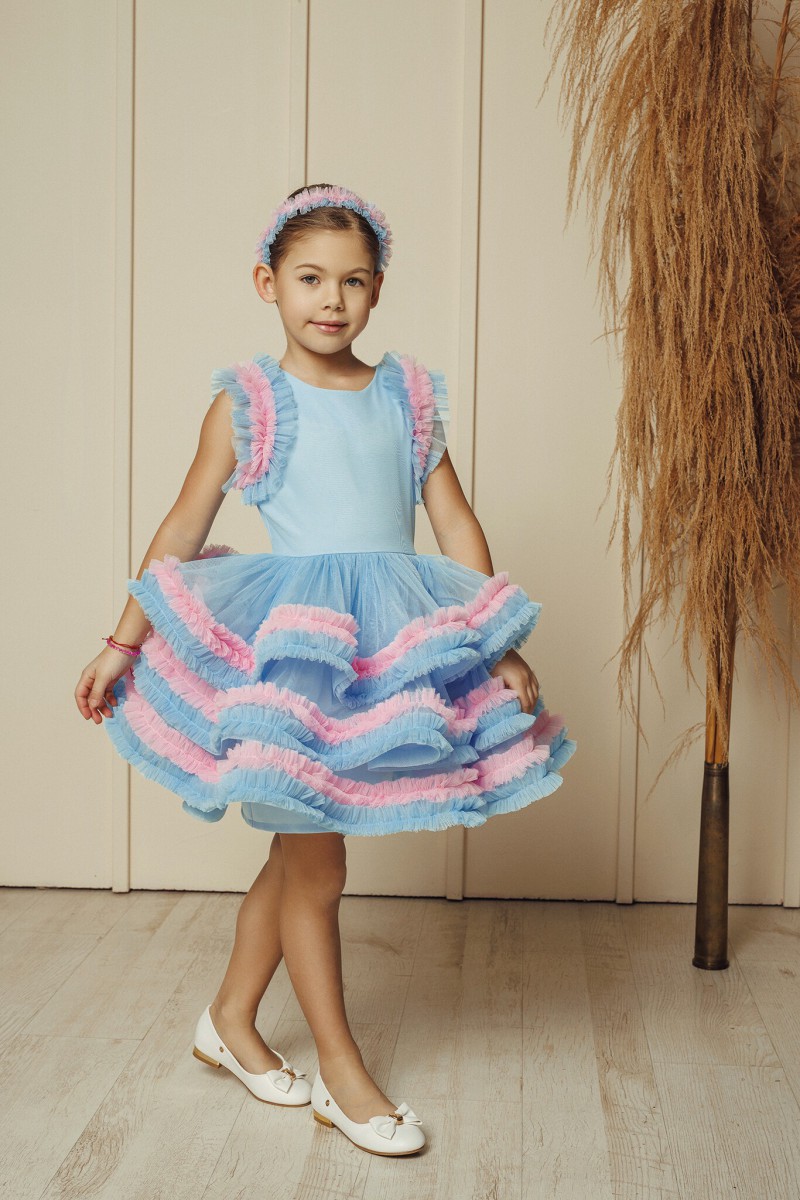 "Rainbow" tulle dress