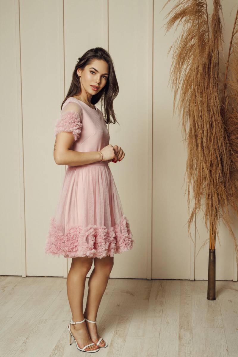 "Santa" ash pink tulle dress – photo 2