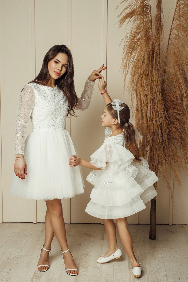"Grace" shiny tulle dress – photo 5