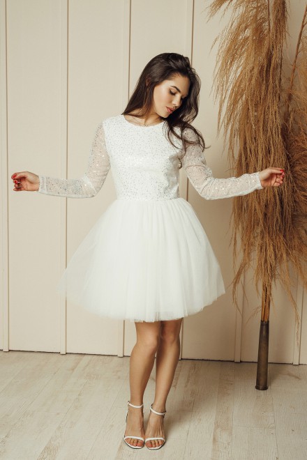 "Grace" shiny tulle dress