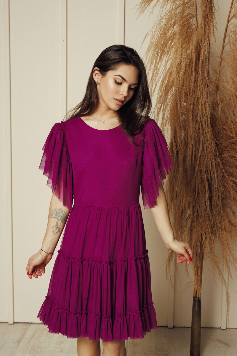"Luna" purple tulle dress – photo 3