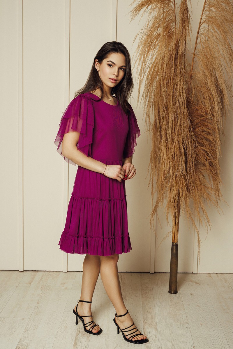 "Luna" purple tulle dress